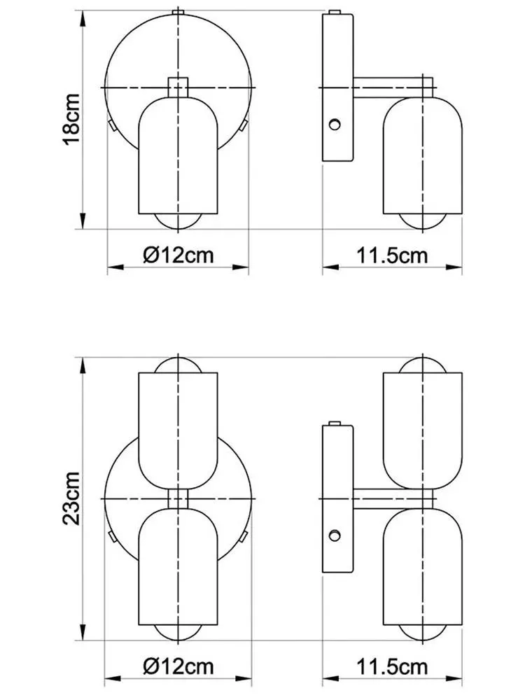 Medieval Plug Wall Lights For Dining Room