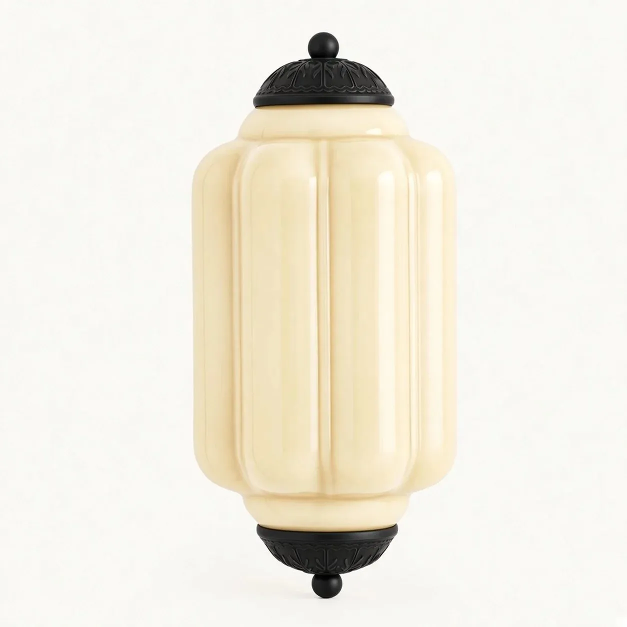 The Eloise Scallop Milk Glass Sconce Wall Light