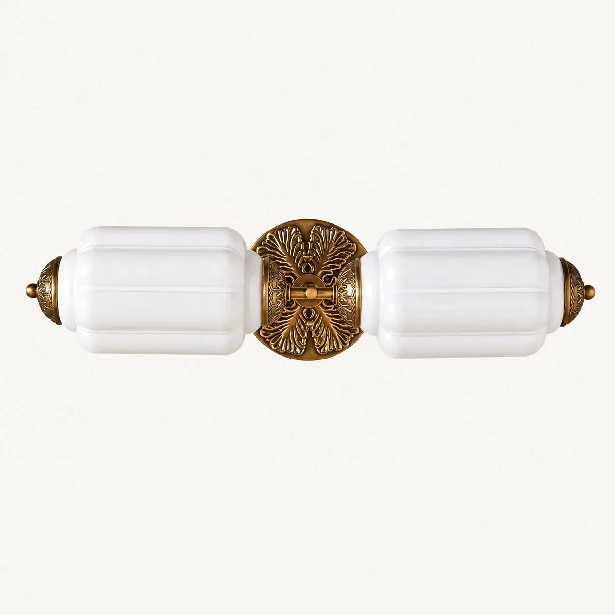 Double applique Blanc/Laiton