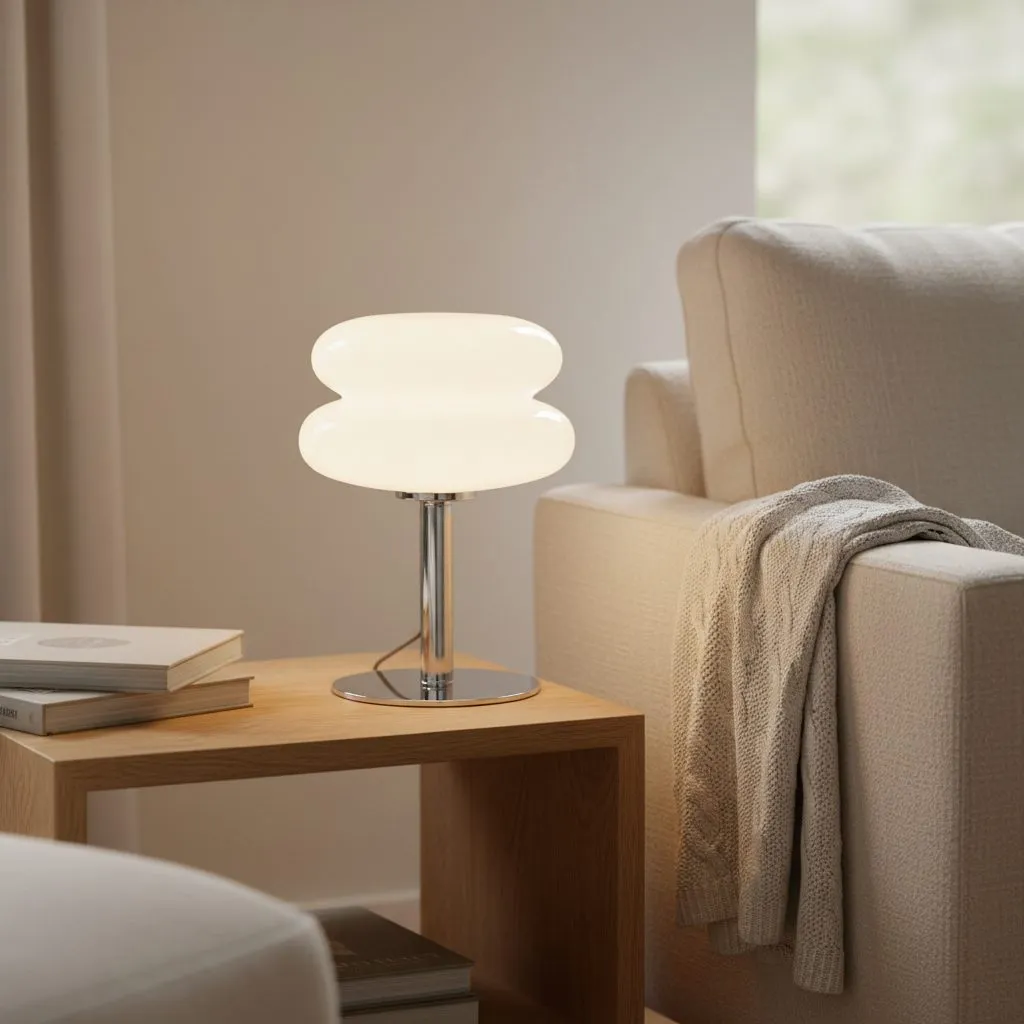 Marta Modern Bauhaus Glass Table Lamp