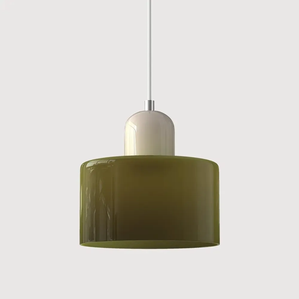 Morandi Modern White Glass Kitchen Island Pendant Light