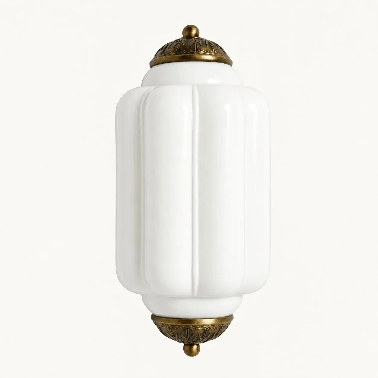 The Eloise Scallop Milk Glass Sconce Wall Light