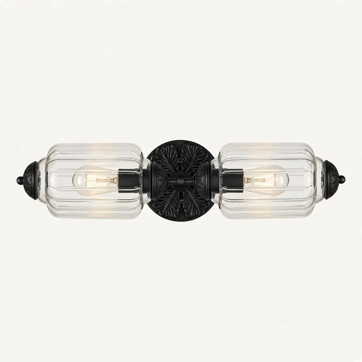 Double applique Transparent/Noir