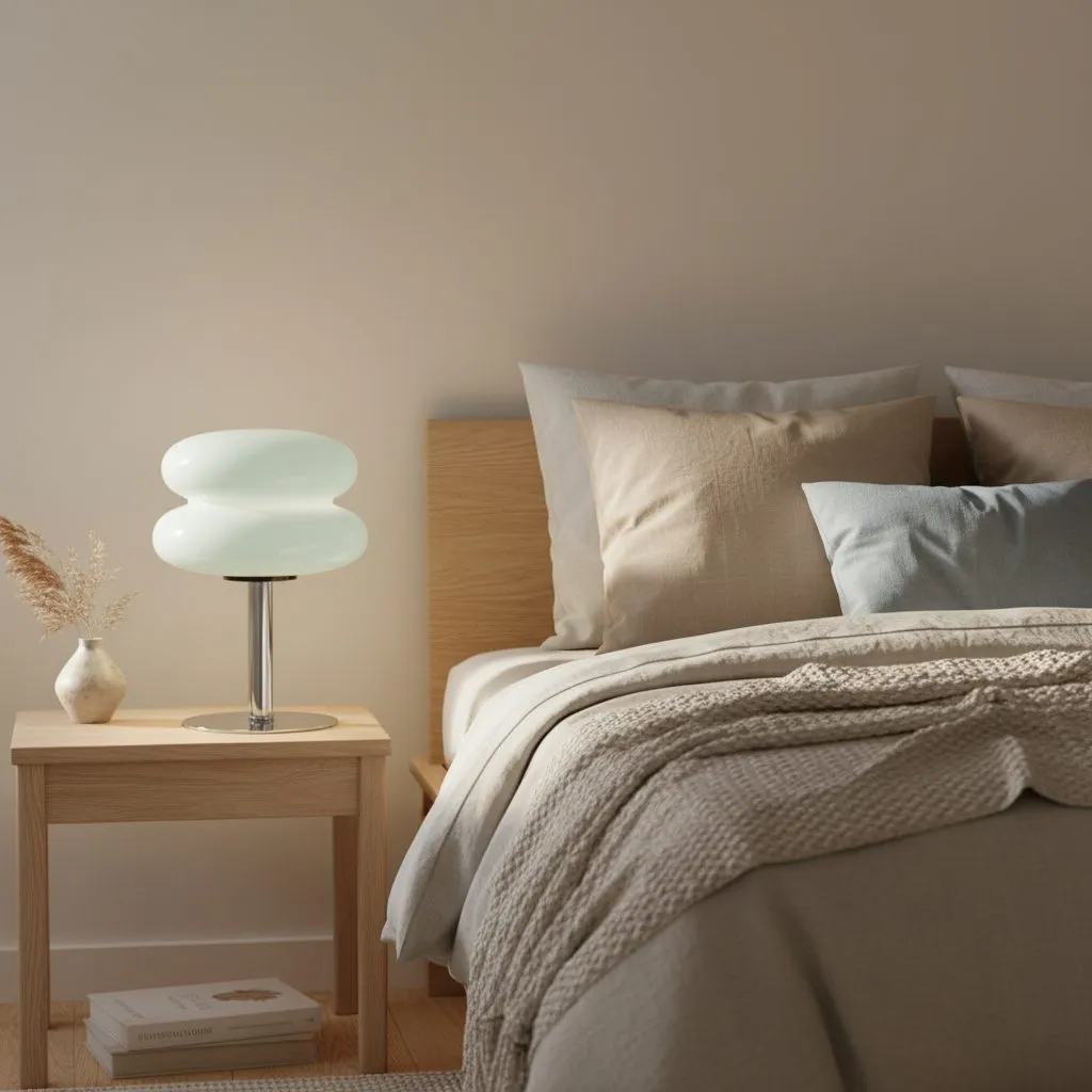 Marta Modern Bauhaus Glass Table Lamp