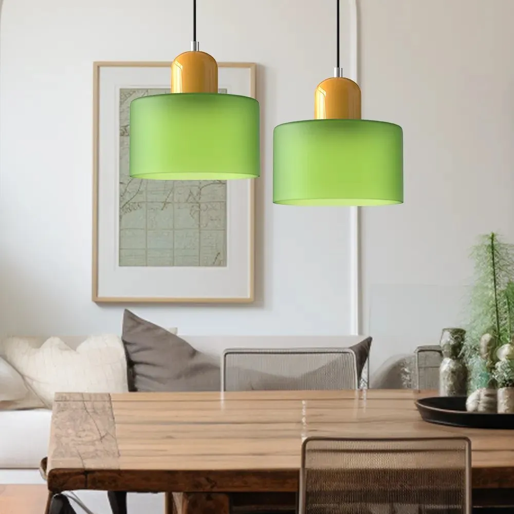 Morandi Modern White Glass Kitchen Island Pendant Light