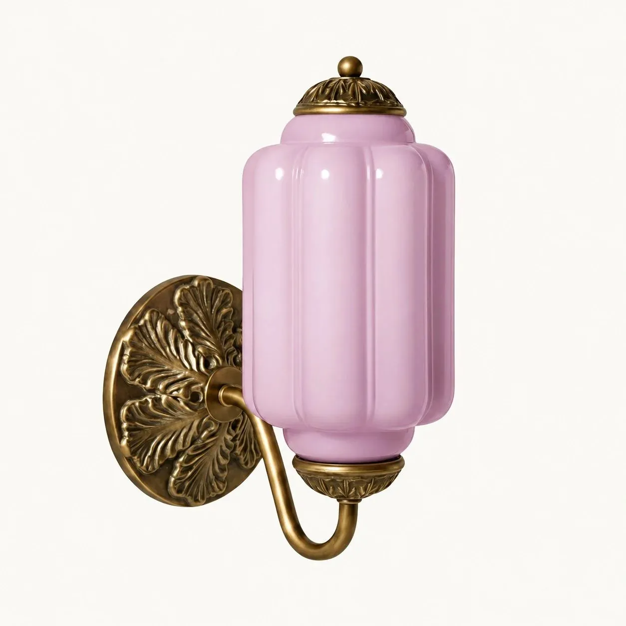 The Eloise Scallop Milk Glass Sconce Wall Light