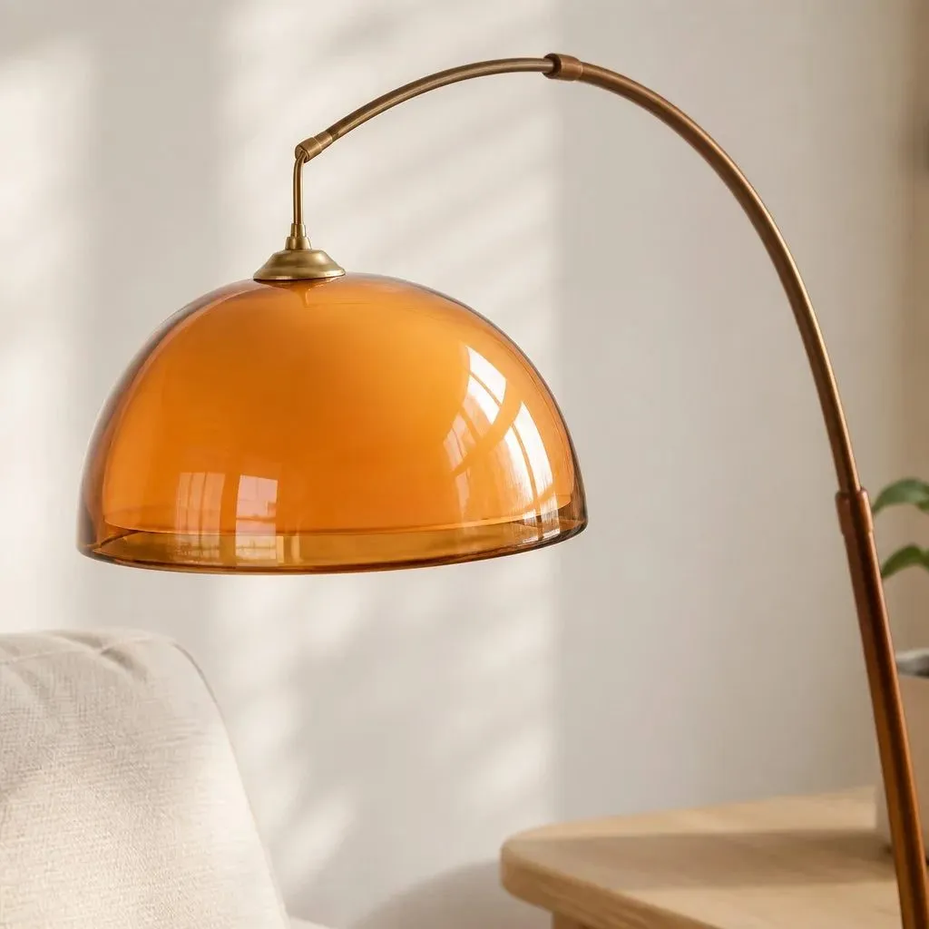Odessa Modern Acrylic Dome Floor Light