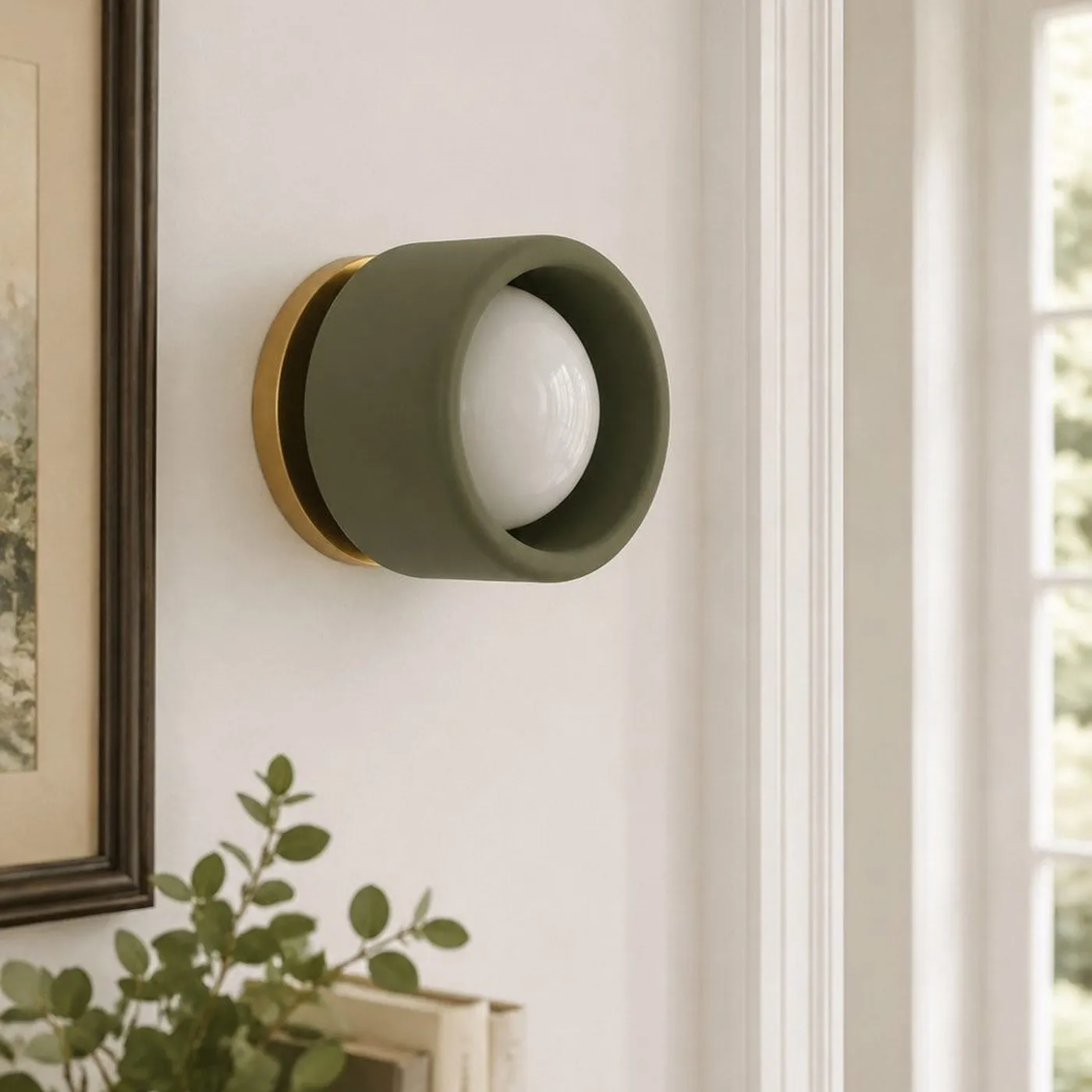 Cerova Modern Porcelain Pivoting Wall Sconce