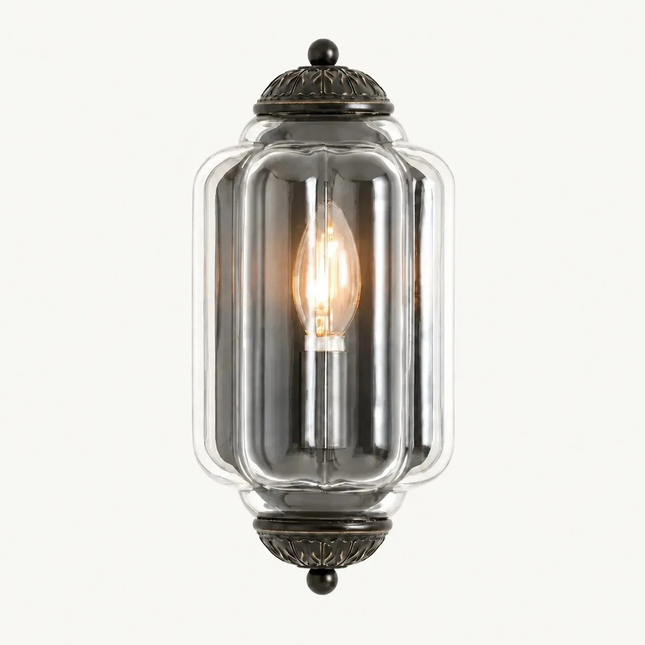 The Eloise Scallop Milk Glass Sconce Wall Light
