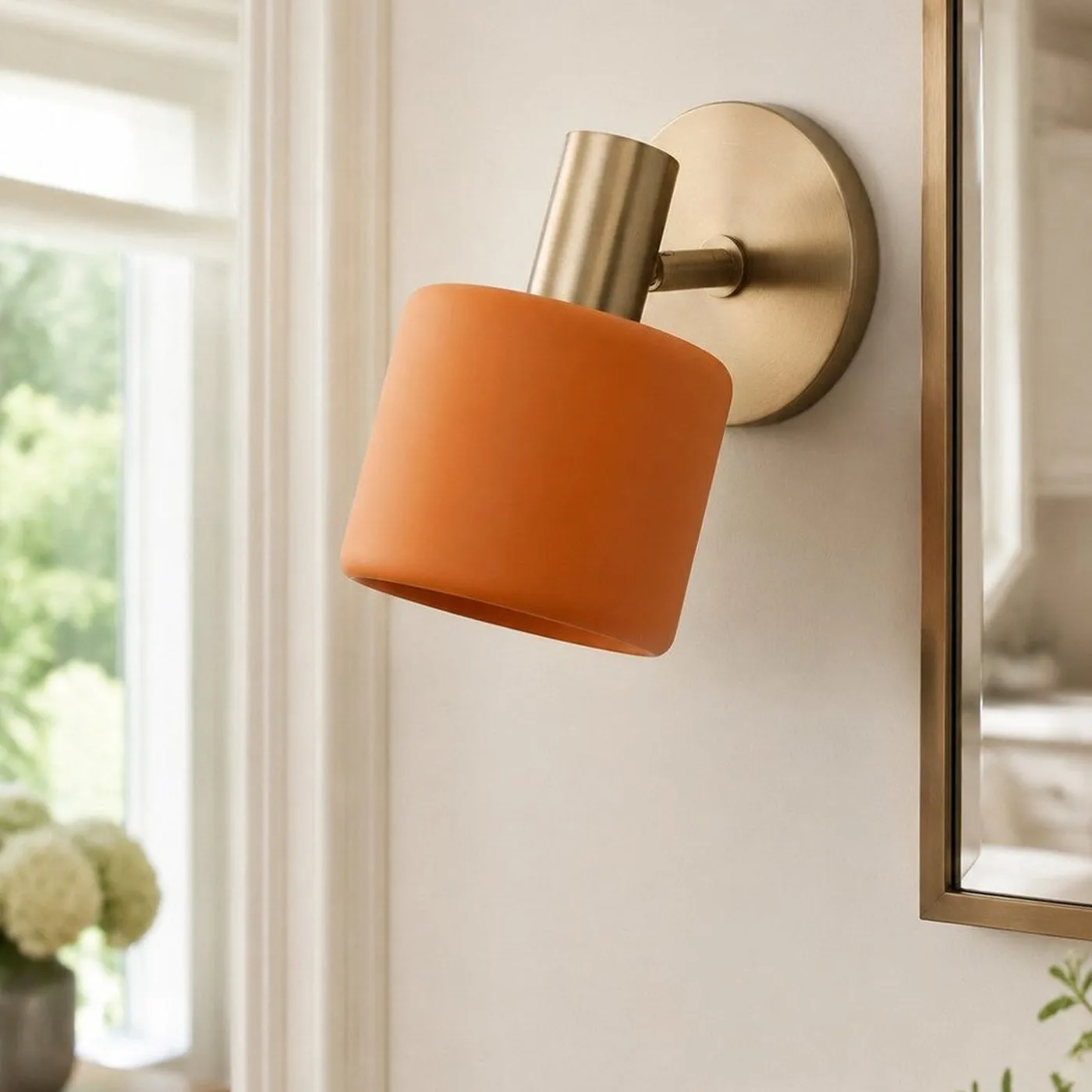 Cerova Modern Porcelain Pivoting Wall Sconce