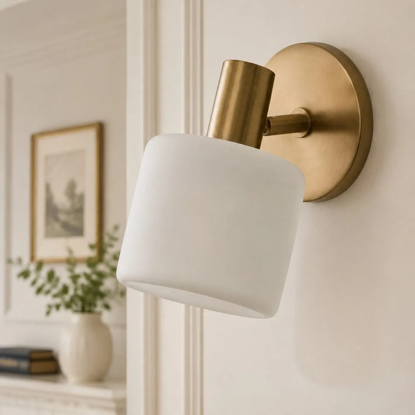 Cerova Modern Porcelain Pivoting Wall Sconce