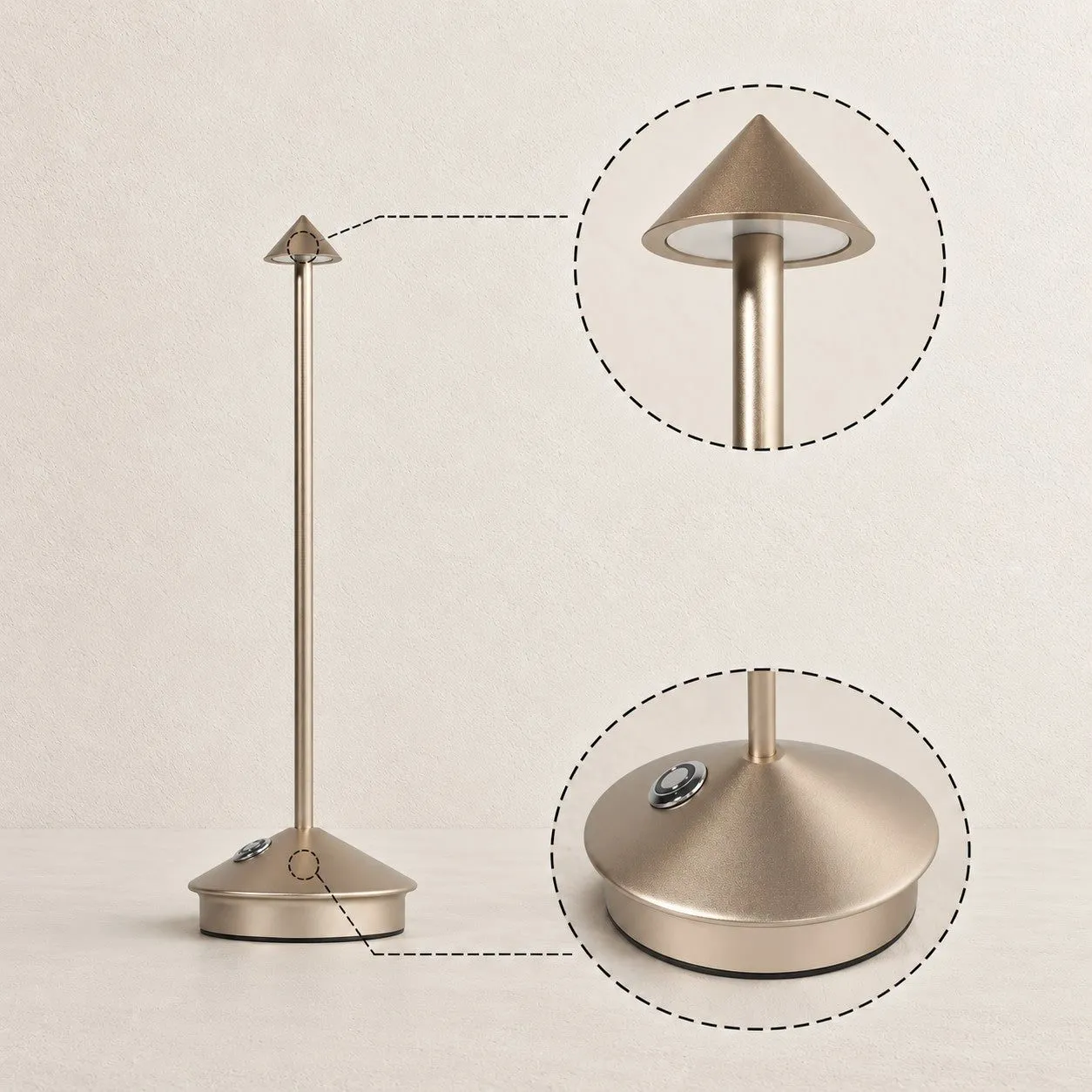 Modern Design LED Touch Rechargeable Table Lamp