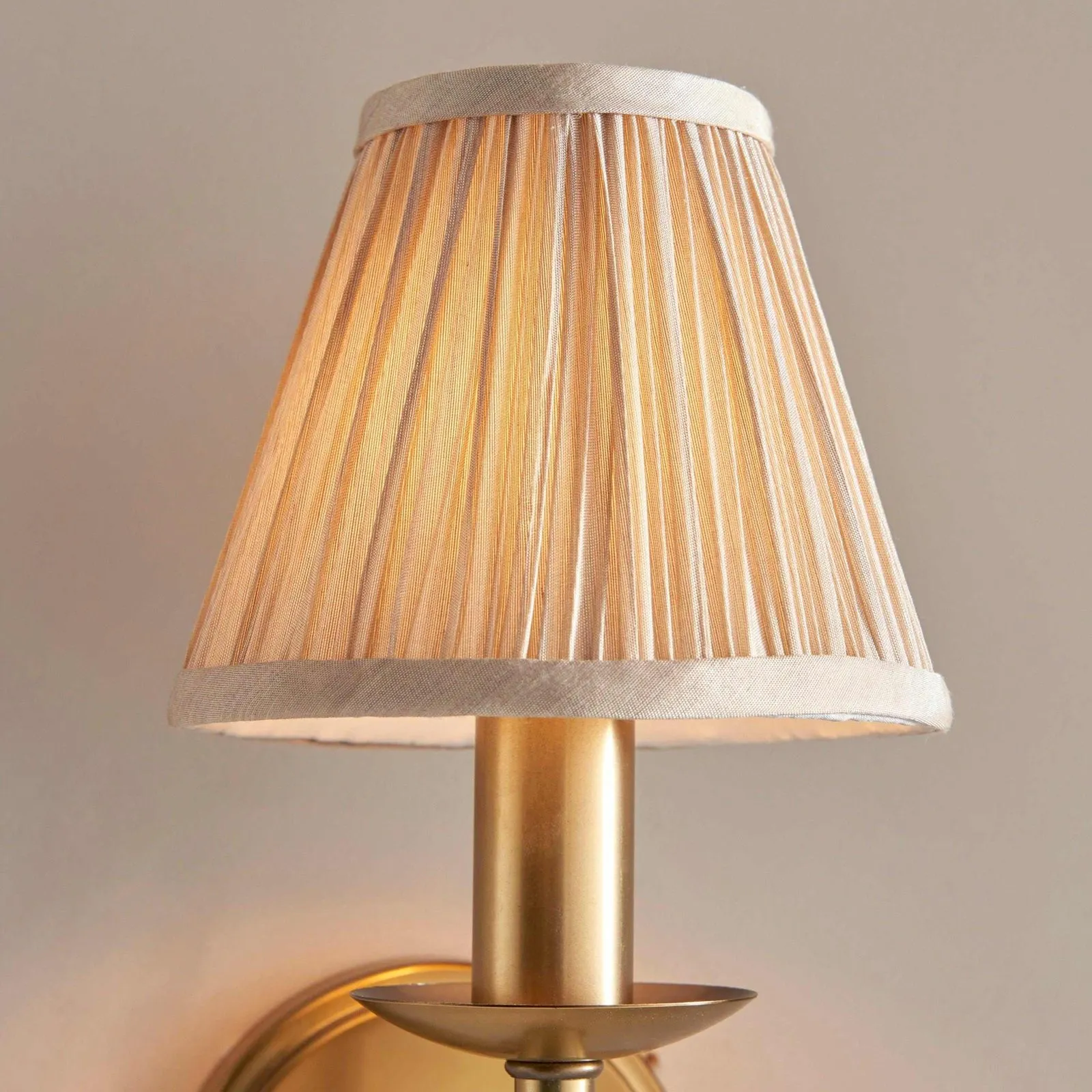 Tela Timeless Transitional Wall Lamp with Fabric Shade for Bedroom Dining Room