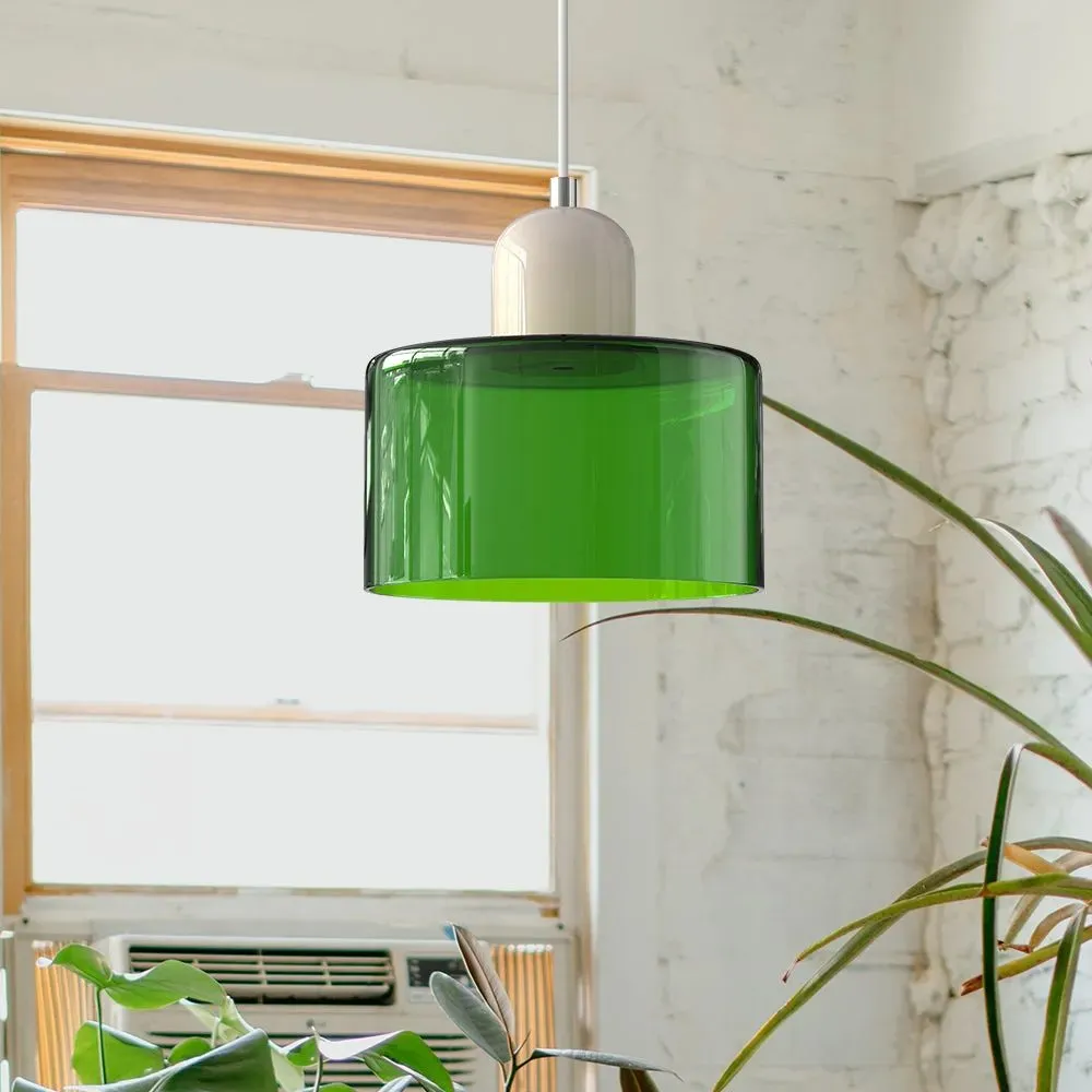 Morandi Modern White Glass Kitchen Island Pendant Light