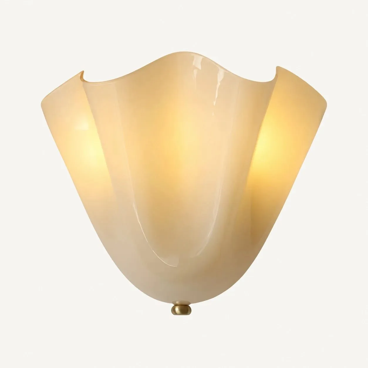 Velora verre blanc beige