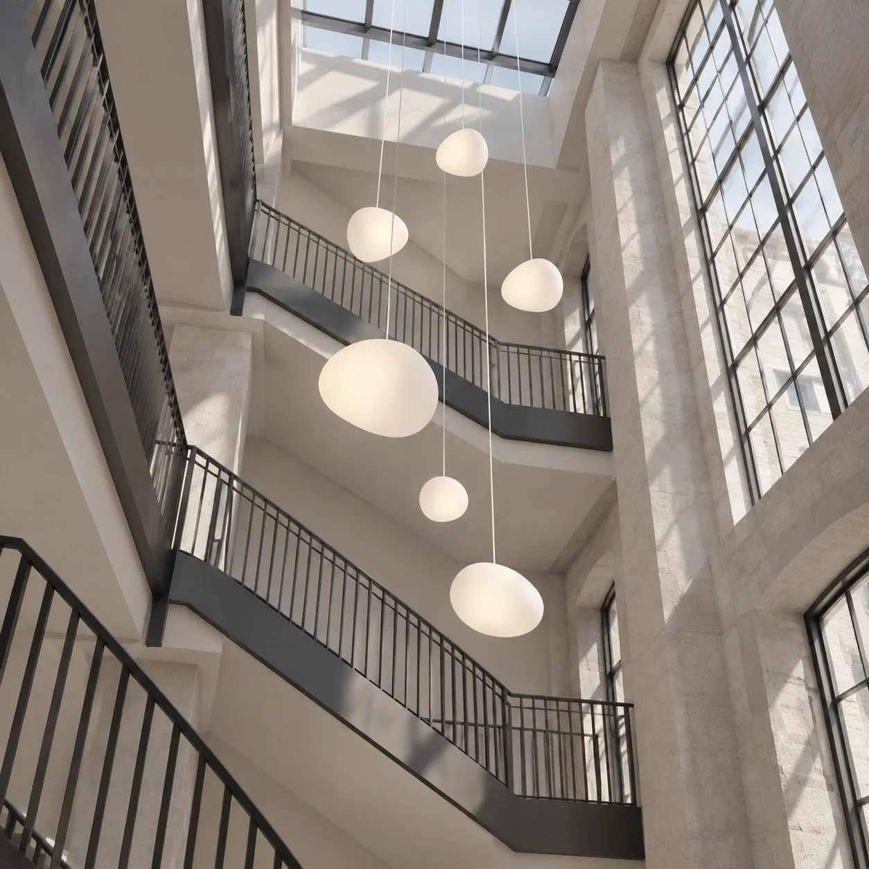Stonea Milk Glass Pendant Light for Modern Interior Spaces